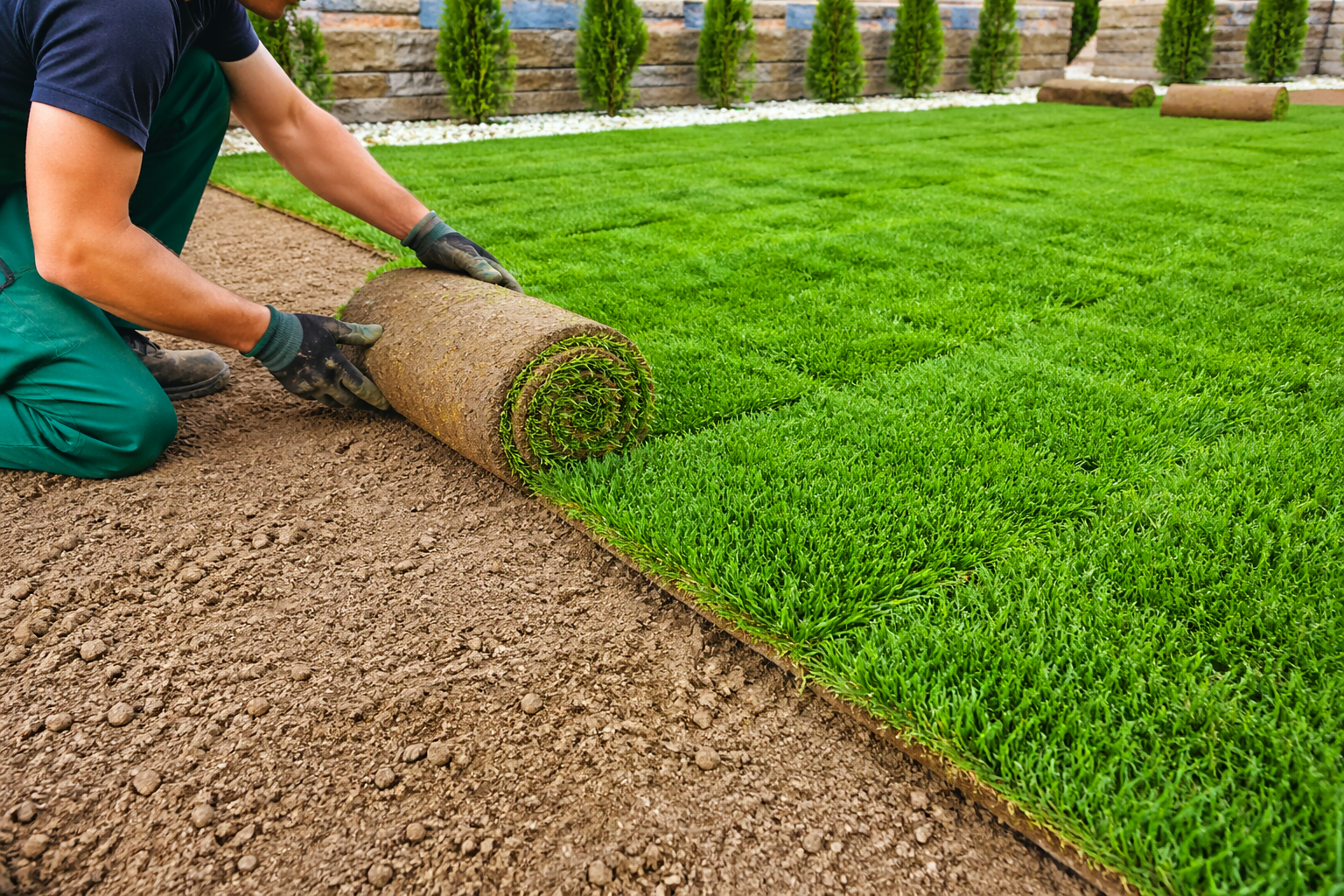 instant lawn installation