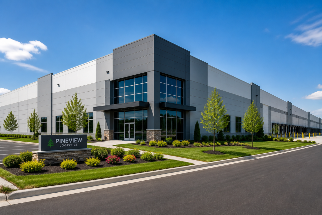 warehouse and industrial landscaping